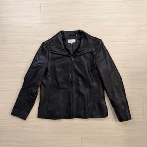 Vintage Pelle Studio Full Zip Leather Jacket Womens Size XL